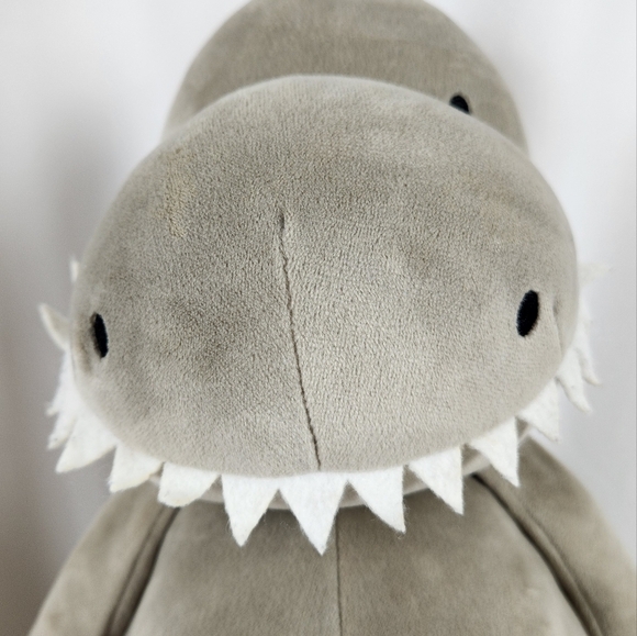 Bunnies By The Bay Plush Dinosaur T-Rex Soft Gray Grey Plush Stuffed Animal 21" - Picture 2 of 13